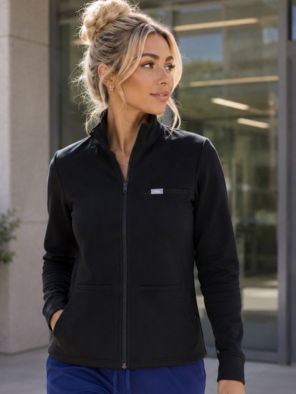 FIGS🖤 On Shift Fleece Jacket